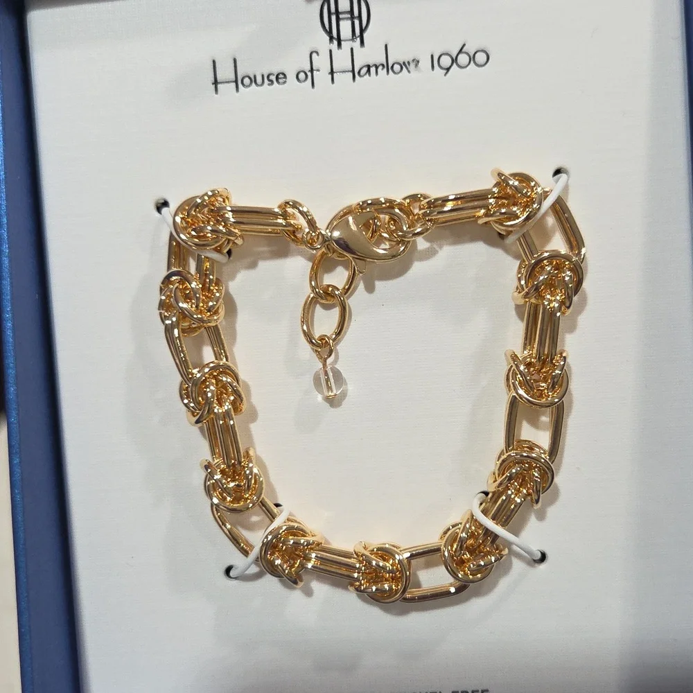 💛 ▪️House of Harlow ▪️1960 gold tone chain link bracelet
